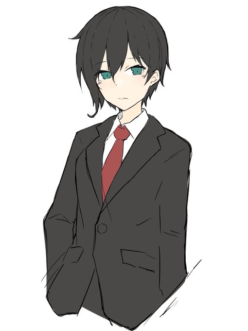 九十九くんに男用スーツ着てほしいなって絵 