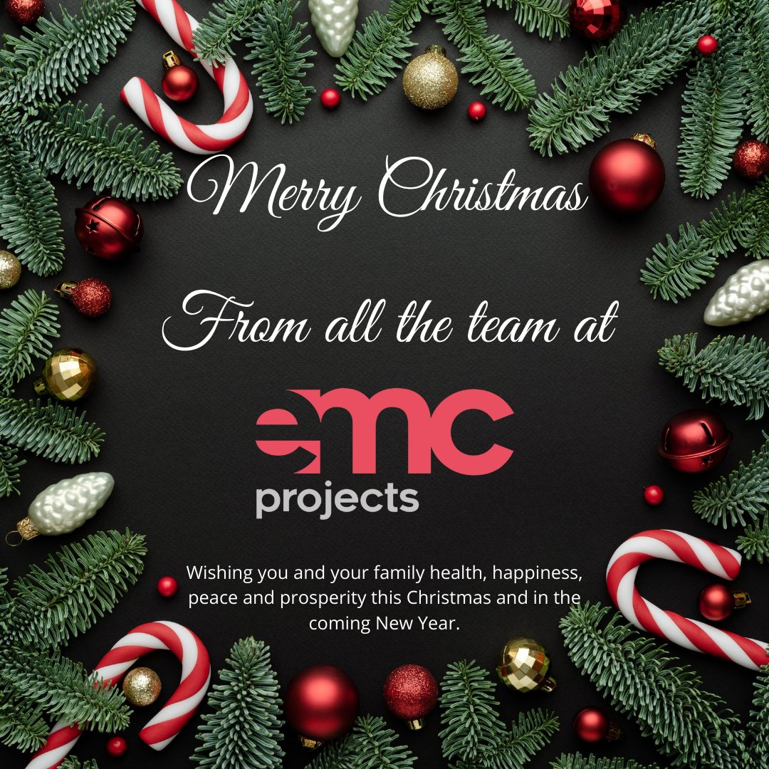 ProjectsEMC's tweet image. Merry Christmas to all of our clients, subcontractors and suppliers from all at EMC Projects. Thank you for your continued support and we look forward to seeing you all again refreshed and ready for 2022!

#emcprojects #christmas #newyear