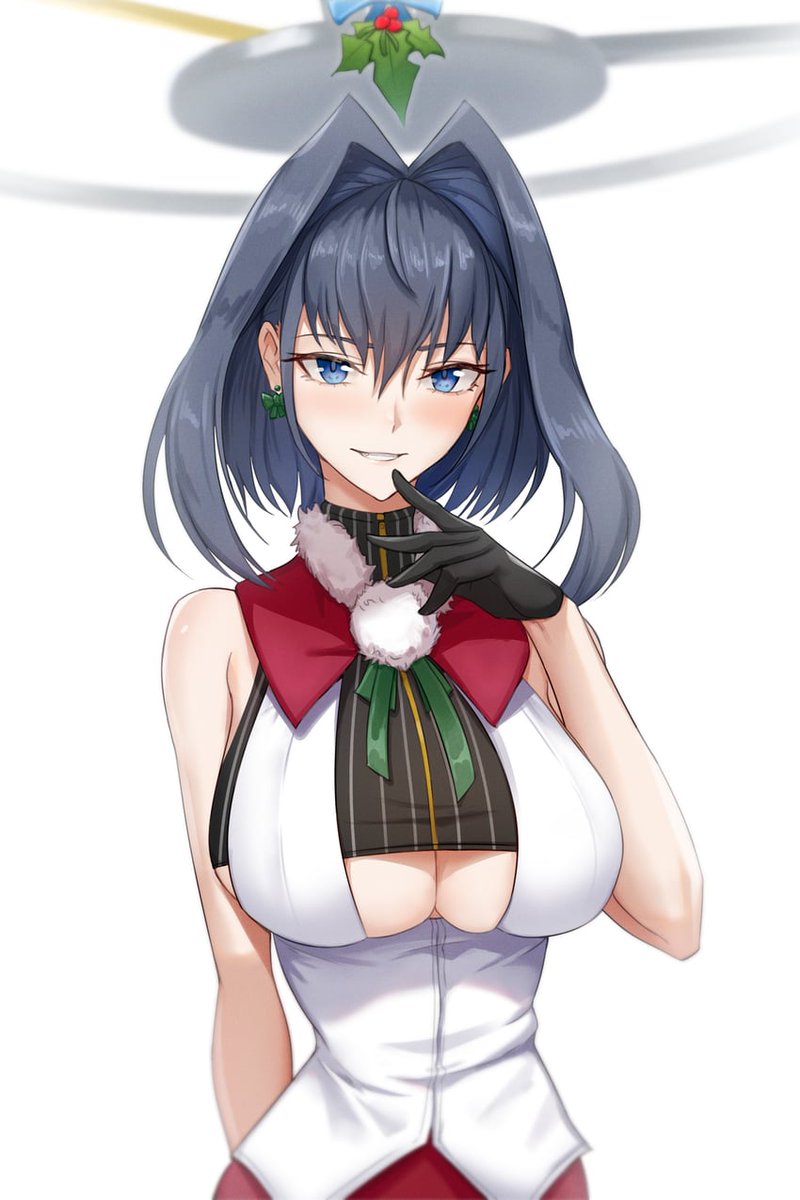 TimesInLove's tweet image. Merry Christmas eve everyone! 

Oh? Seems like you noticed what's on my head. Well, it's a present for being so good, and I hope you're ready for a smooch of a lifetime...