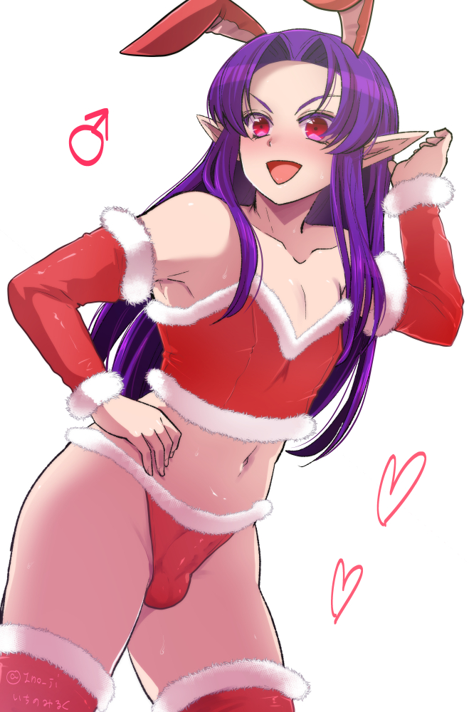 1no_ji's tweet photo. 【R18♂うちの子】バニ���サンタダークナイトさんを描きました https://t.co/W672oxAAet