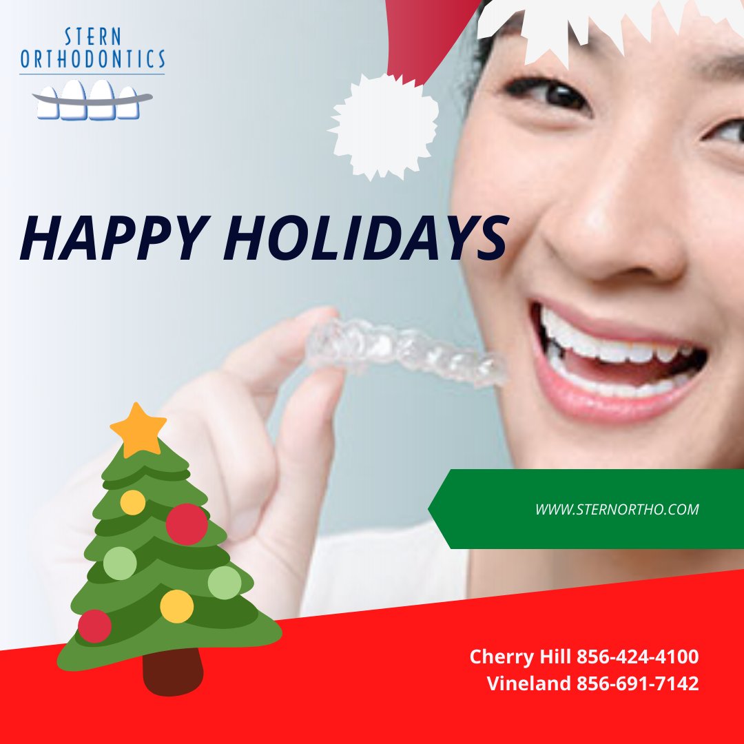 SternOrtho's tweet photo. Happy Holidays! 🎄

We hope you are enjoying your time with friends and family.

https://t.co/bom4hs0ji5

#SternOrtho #orthodontics #invisalign #braces #teeth #smile #love #pretty #handsome #southjersey #jersey #dentist #cherryhill #whiteteeth #straighteeth #oralsurgery #ortho https://t.co/Uwy3WxUhYH