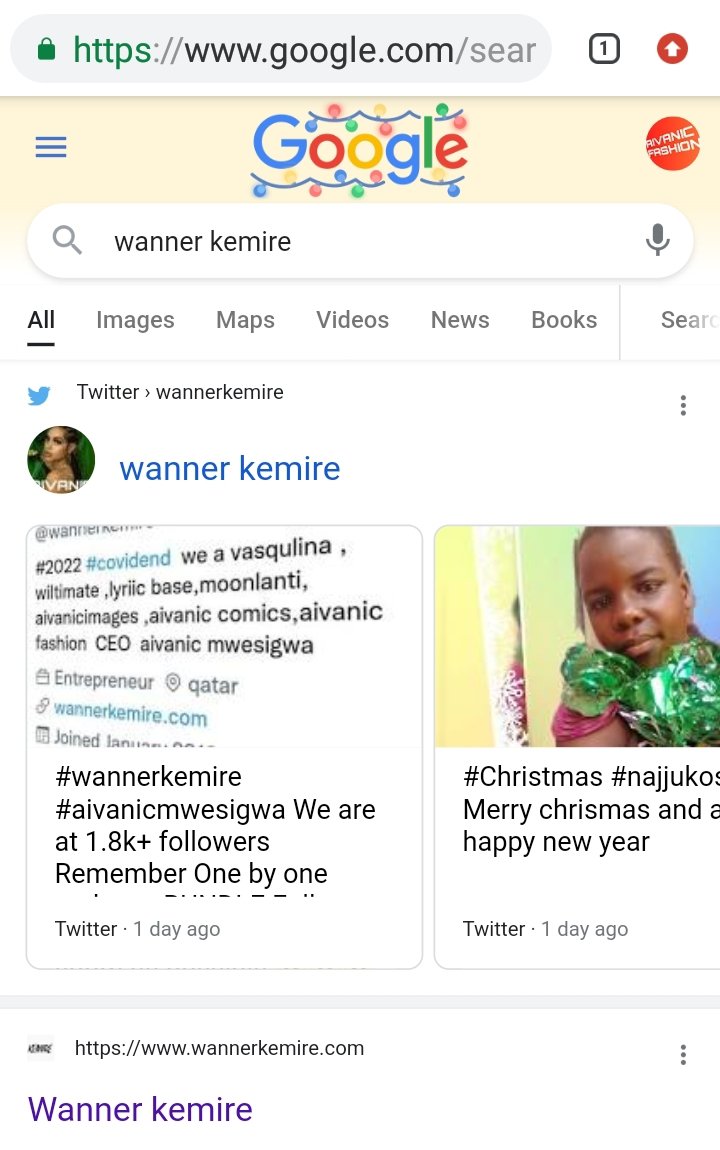 ripeotari's tweet photo. #wannerkemire #aivaniccomics #aivanicfashion #aivanicmwesigwa #aivanic
Here is the difference
When someone searches "wanner kemire " on Google and on Bing https://t.co/2kq86gc1pa