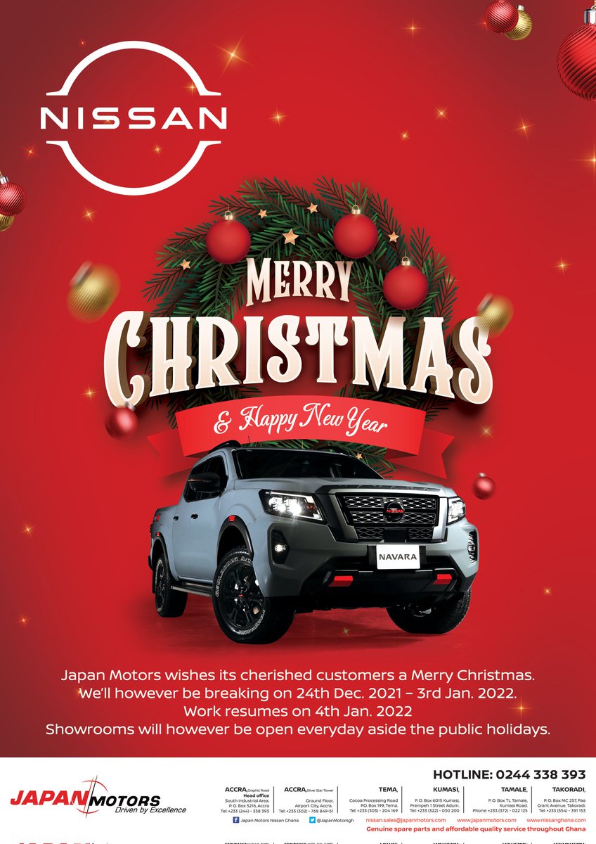 Nissan Christmas 2022 Nissan Ghana (@Nissan_Ghana) / Twitter