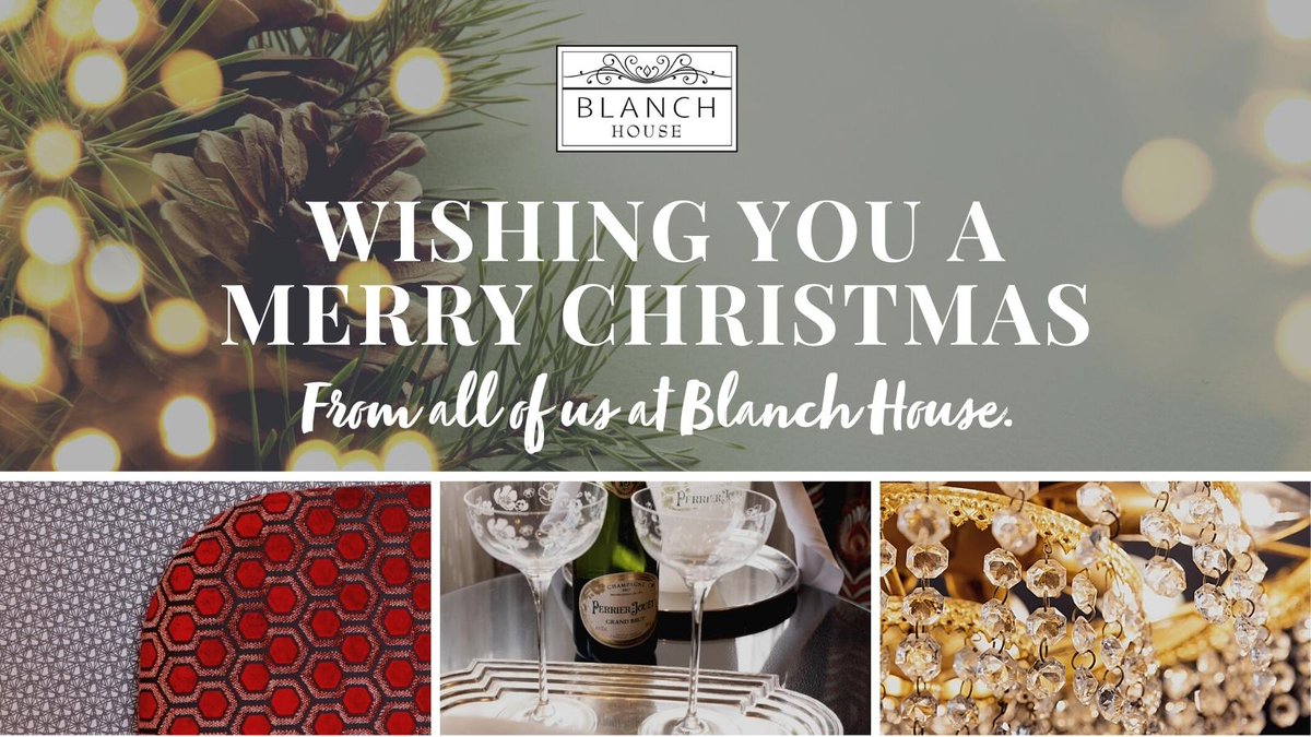 Wishing you a happy and healthy #christmas from all of the Blanch House Team.