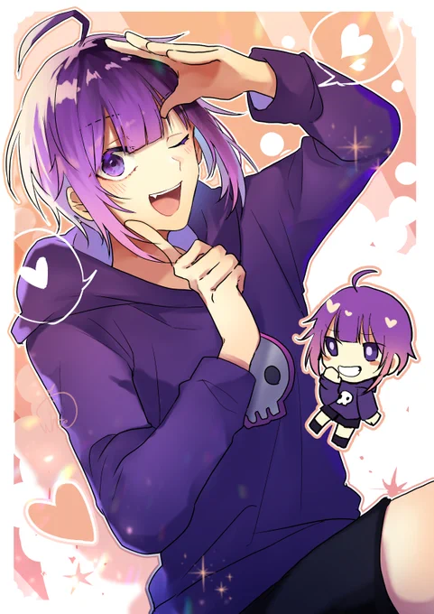 💜
#しにがみあーと 