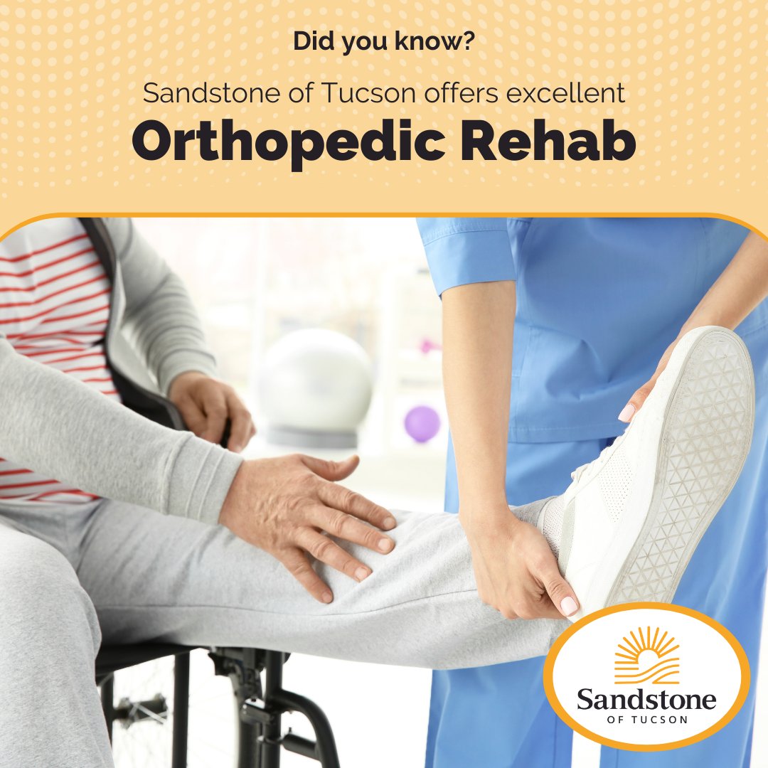 At Sandstone of Tucson, we are passionate about helping you live life to the fullest.
Our orthopedic rehabilitation program helps guide you through self-care activities both during your stay and at home.
Learn more today!
 
#OrthopedicRehab