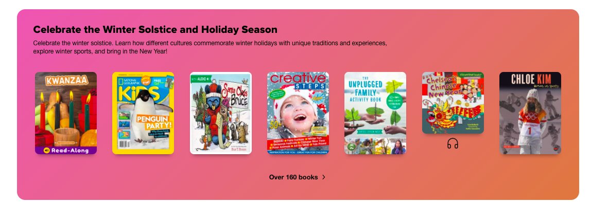 NYCDOEOLS's tweet photo. First day of winter break. Schools are closed, but the Citywide Digital Library on @Sorareadingapp is open 24/7. All @NYCSchools students can borrow a book. #equity https://t.co/8tPLpV0yPX @QueensNorthBCO @BronxFSC @1ManhattanTeam @BKNorthNYCDOE @SIBOD31 @NycLearning @nycsla https://t.co/gtQqtYeq22