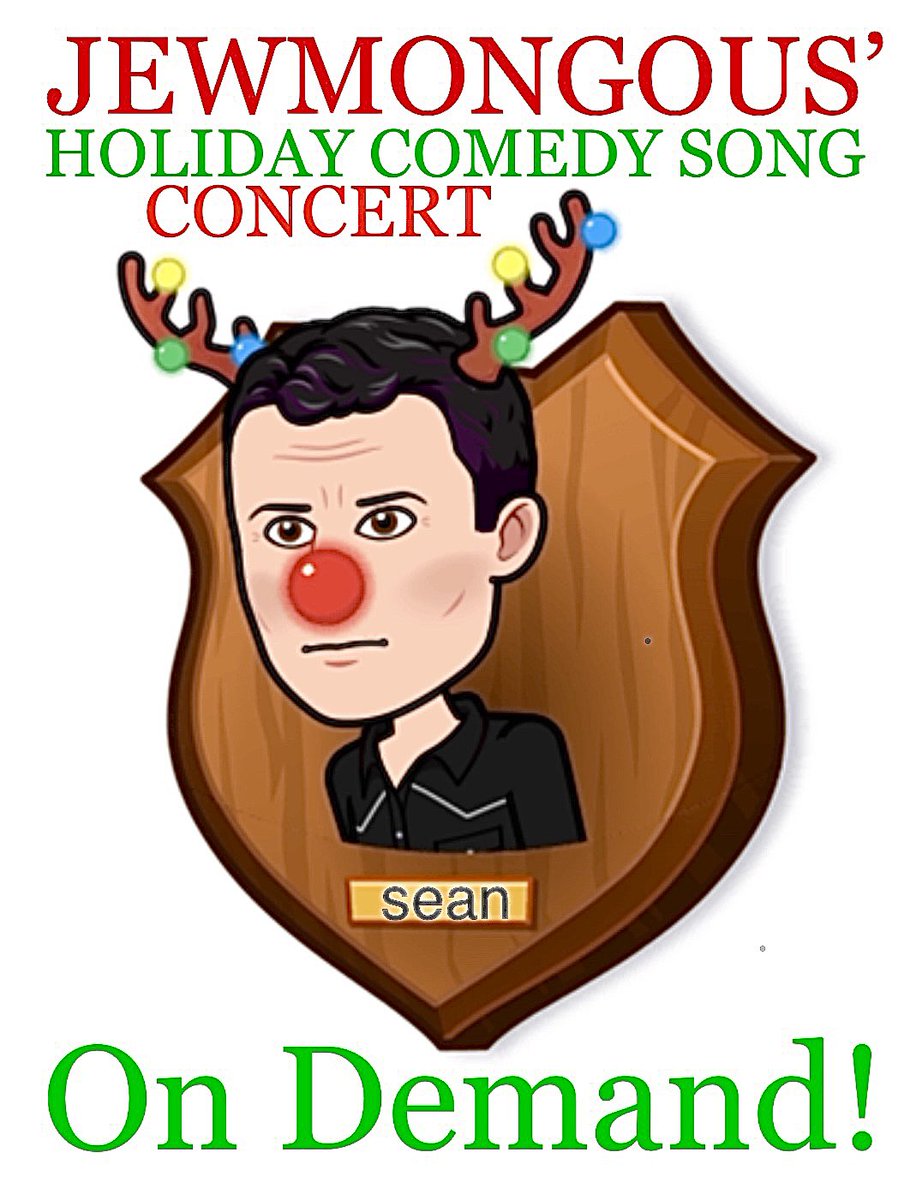 SeanAltman's tweet photo. Sean Altman’s JEWMONGOUS presents the 80-minute comedy song classic “Hanukah… Damn, Just Missed It!” on DEMAND, for at-home joy. $25 gets you a secret link. Venmo @SeanAltman (0273) or Paypal https://t.co/19mLeK68Qe (include email address so I can send you link!). https://t.co/GPXNCNWXBo
