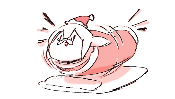 1時じゃ!🕐サンタはねるのじゃ!サンタだってねるのじゃよ……🎅おきたらプレゼントくばりさいかいするじゃよ🎁 