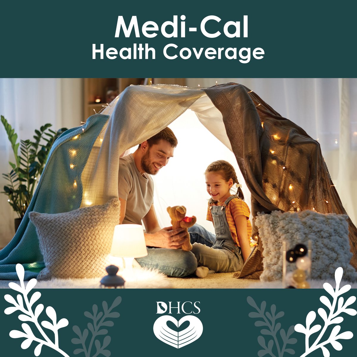 DHCS_CA's tweet image. Give yourself and your family the gift of free or low-cost health coverage. Apply for Medi-Cal year-round by calling (800) 300-1506 or visiting ow.ly/GMPI50HbMsg #CoverageMadeEasy #DHCS