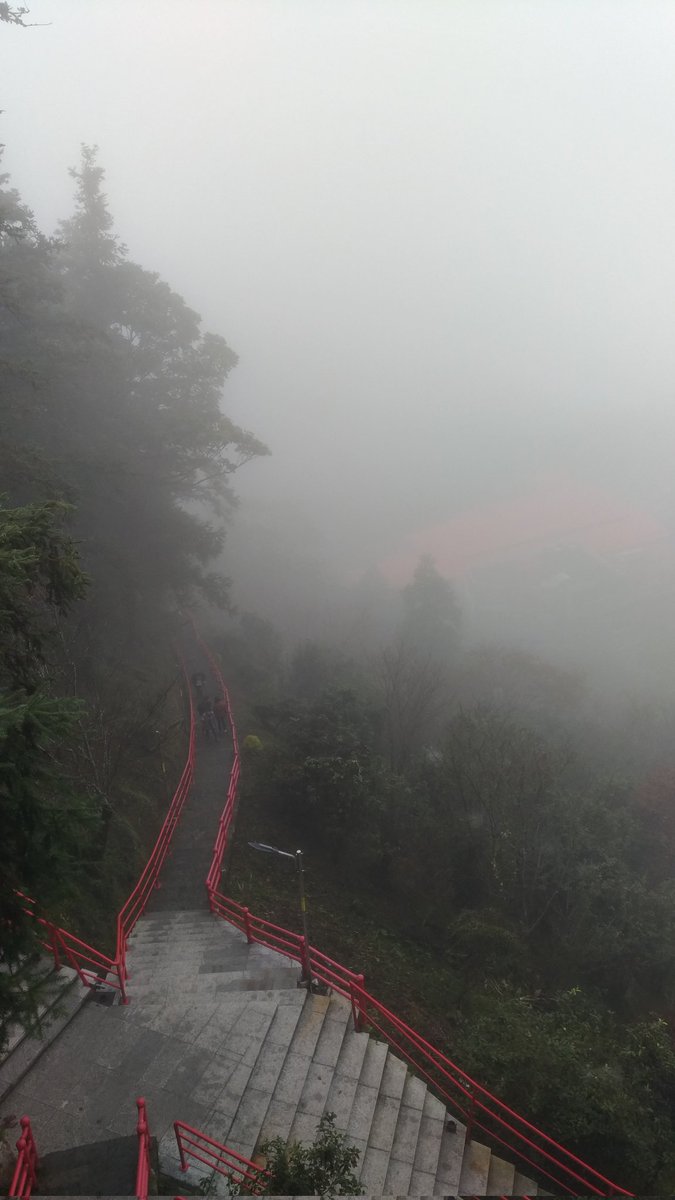 爬了600多個階梯，沐浴在充滿芬多精的走道上，身心都舒服，接下來該補充流失的熱量了。