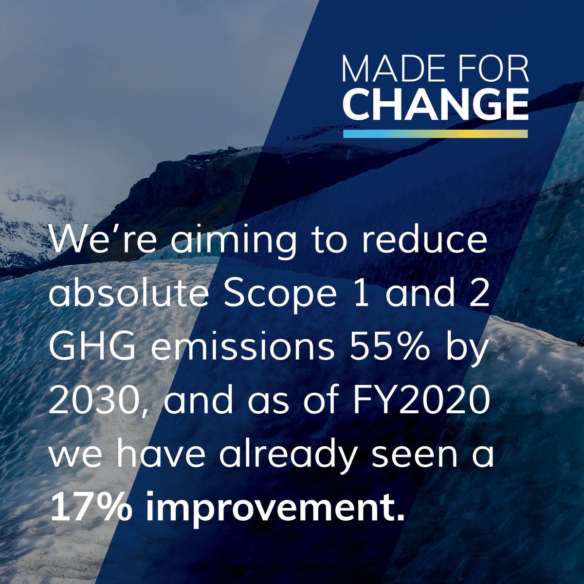 VFCorp's tweet photo. As of the end of FY 2020 we are already at a 17% improvement. It only gets better from here.
#MadeForChange https://t.co/W2OEUsFYhu