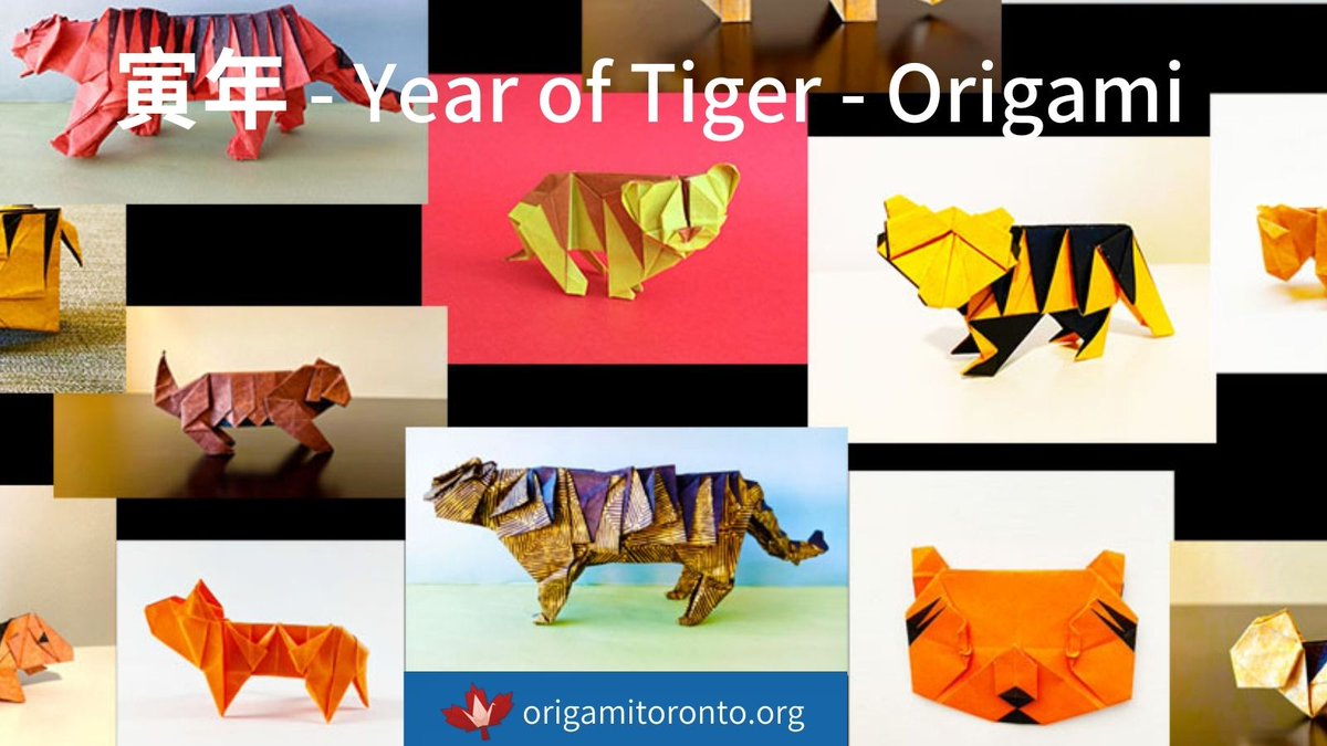 JFToronto's tweet photo. Let’s celebrate the coming of 2022 #YearOfTiger🐯✨! Thank you Origami Society of Toronto for beautiful #tigers
Want to learn more about Japanese art of paper folding? Check out #origami #ebooks at:https://t.co/Wa382aCYKW
#JFTDigitalLibrary #JFTOverDrive #StayHomeWithJFT https://t.co/xtoPCkjtfW