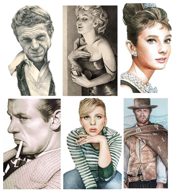 Happy Christmas &amp; a successful 2022 to all!🎄I'll be doing more of these...do the things you love &amp; spend more time with ones you love 💚  #HappyChristmas  #HappyNewYear #art #portraits