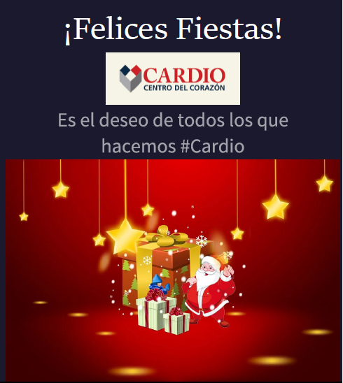 CARDIOCOR_SA's tweet photo. #cardioefemerides
🎉🎄☃️¡Felices Fiestas! 🥂🙌Es el deseo de quienes hacemos 💖#Cardio 👩‍⚕️🧑‍⚕️a todos nuestros amigos, colegas y pacientes🧒👩👨‍🦳👩‍🦲👶 Celebremos la vida☀️
#centrodelcorazon #somosunequipo #FelicesFiestas #navidad #salud #corazon #merrychristmas2021 #heart #health https://t.co/GrWqa6HRDX