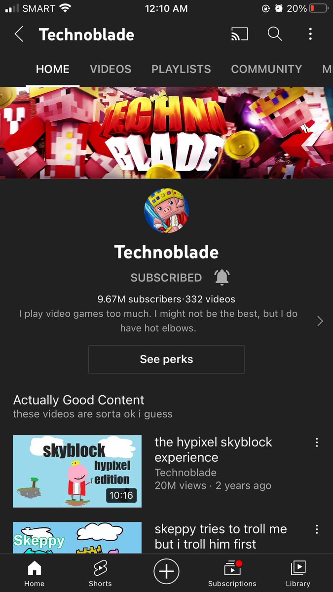 sleepbeeblade's tweet image. GO SUBSCRIBE AND JOIN THE MEMBERSHIP IF YOU CAN GO GO GO #Subscribe2Technoblade