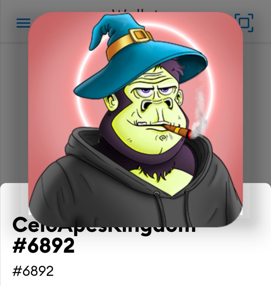 mistermvx's tweet photo. #CeloApes 6892 🦍🔥
Glad to be part of #CeloApesKingdom
@Celo_Apes
#NFT #6892 https://t.co/tBcglh6Gxr