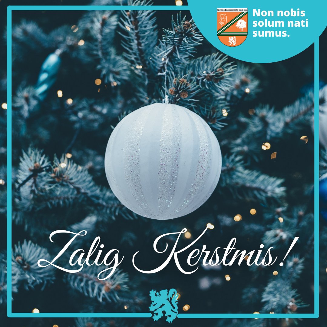 CDStudenten's tweet photo. CDS Nationaal wenst iedereen een zalig en vreugdevol Kerstmis! Geniet van de gezellige tijd samen met je familie! 🎄 https://t.co/lwVXh0hE2G