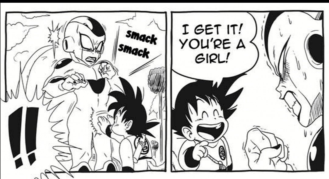RaitonPawaa's tweet photo. On le sait tous que Goku enfant aurait vraiment fait ça : https://t.co/5zHXpbEHU6