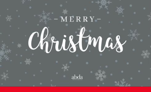 Time to wish you all a very Merry Christmas from everyone at ABDA. We hope you all have an amazing time. Thank you for your support.