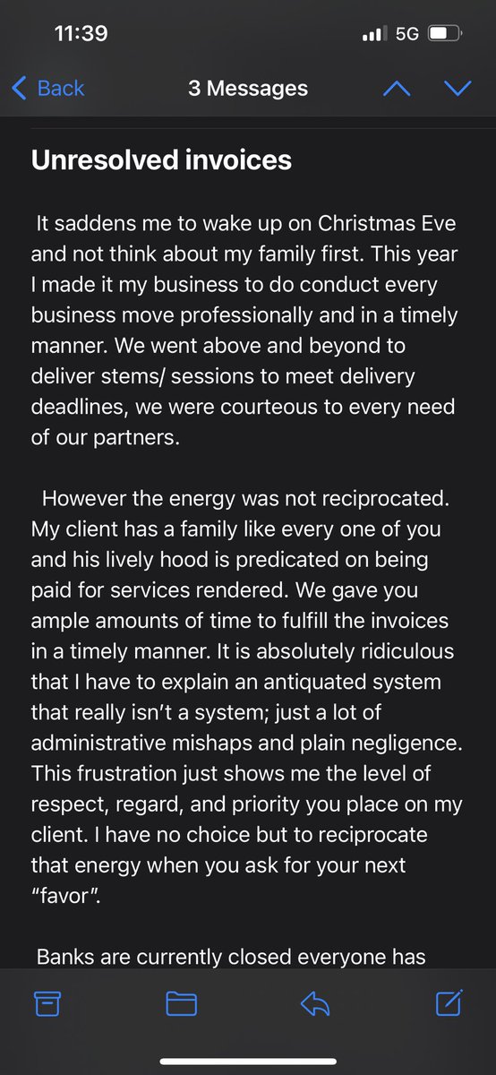 JUJU_AnR's tweet photo. Open letter to the industry (A&amp;R Admin) merry Christmas https://t.co/QdQ3hadZNf