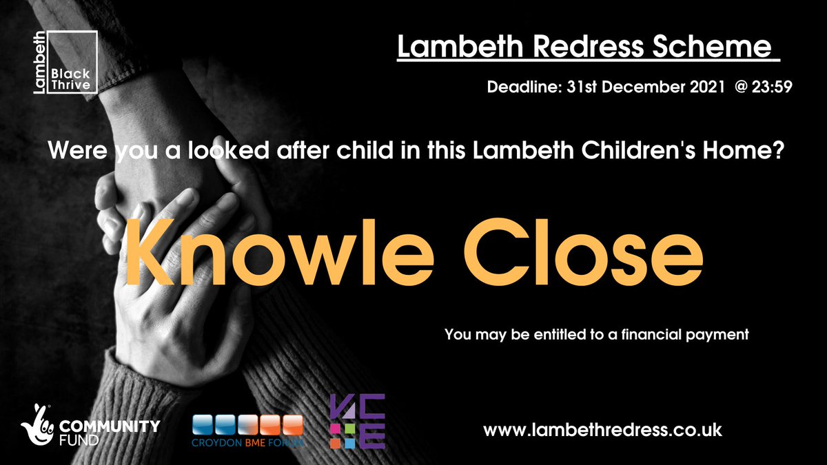The #LambethRedressScheme is coming to a close.
If you visited or lived in this, or any of the Lambeth children’s care homes* between 1948 – 1990, you could be entitled to compensation. 

Please register on our site bit.ly/3qbDFlk before the 31/12/21 deadline