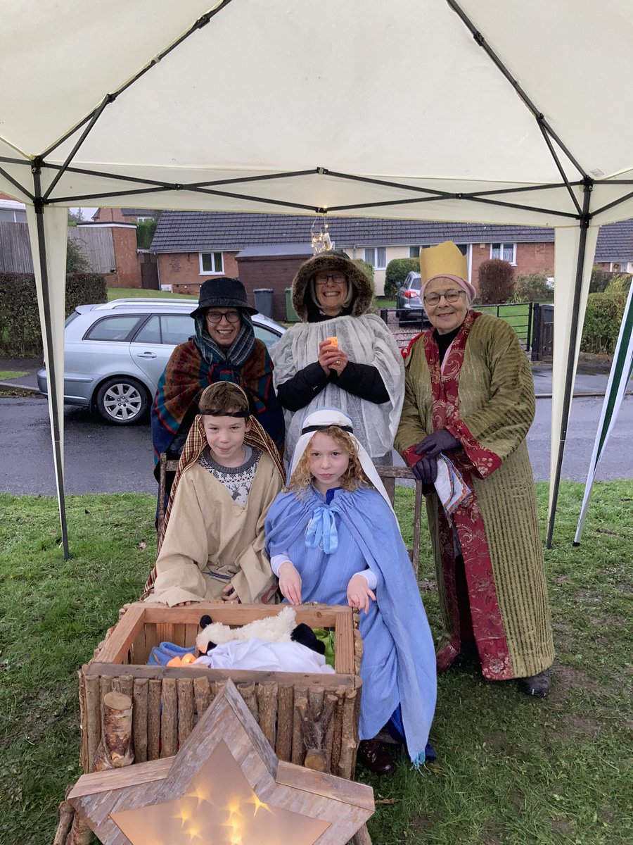 Well,  it did rain at our outdoor ‘pop up’crib service but that did not deter 70 adults &amp; nearly 50 children coming together to sing,pray &amp; listen to the Christmas story <a href="/St_Cassians/">St. Cassian's Church</a> <a href="/ParishofKE/">Parish of Kidderminster East</a> <a href="/CofEWorcester/">Diocese of Worcester</a>