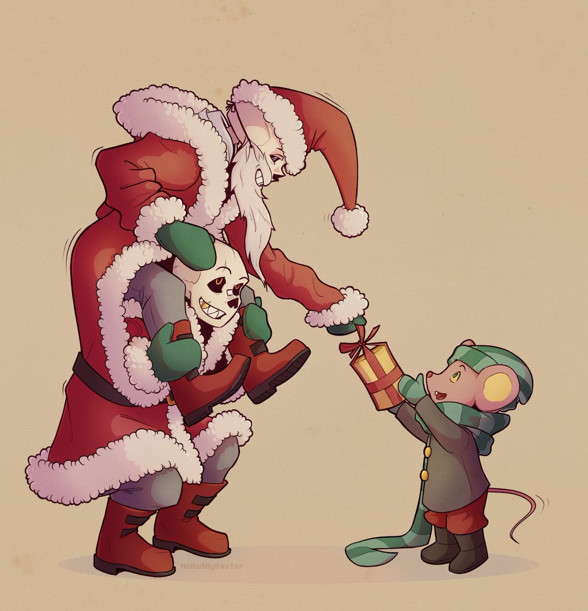 Two Sanses make one Sansta for @poesidious !

Happy gyftmas!

#undertale #secretsanta2021