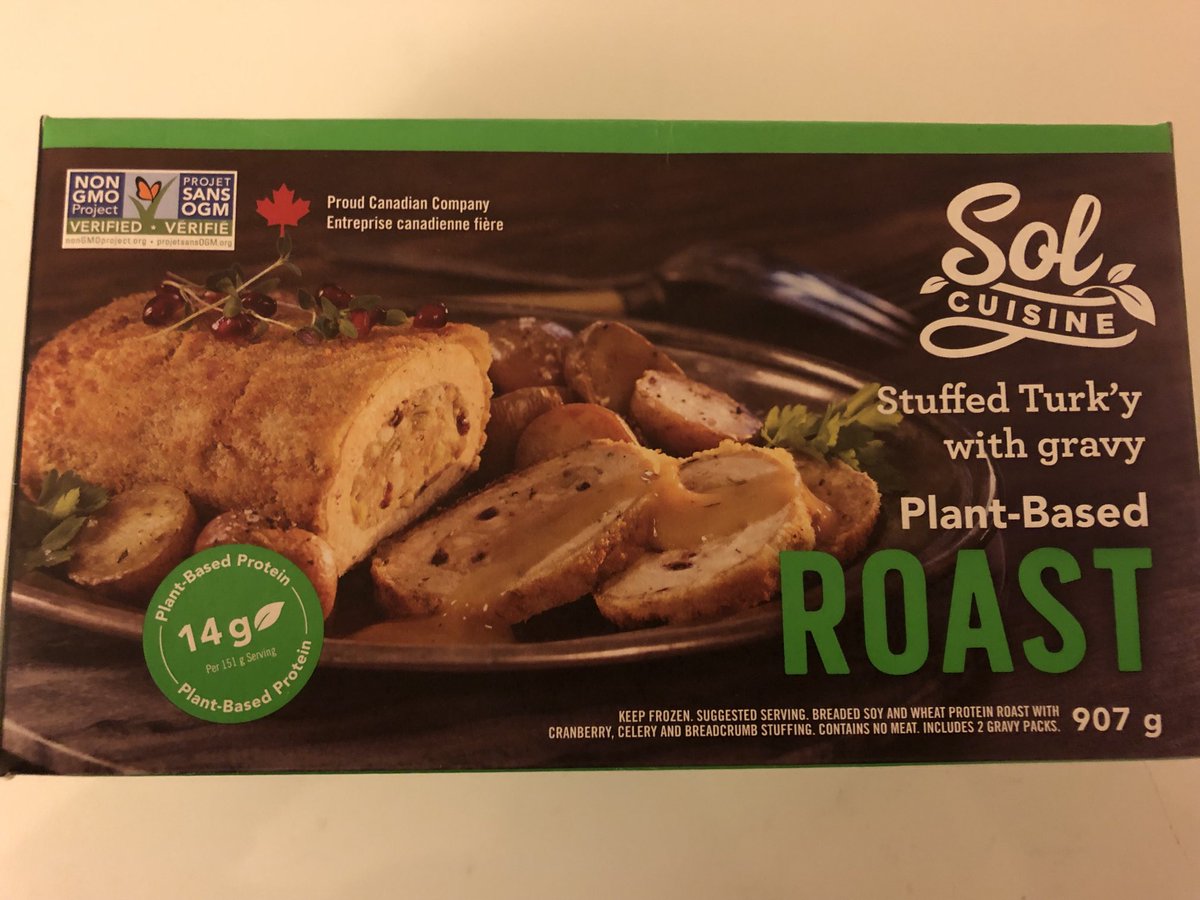 KarenMessier's tweet photo. I’m looking forward to my #Christmas dinner tomorrow with the @SolCuisine stuffed turk’y roast. #CelebrateWithCompassion #MerryChristmas #BeKind #PlantBased #vegan #VeganChristmas 🌱❤️🙏💚🎅🏻🧑🏻🎄 https://t.co/aJCyHOopYw