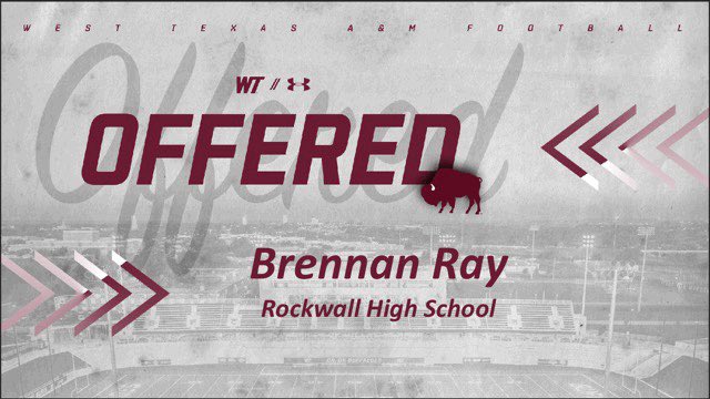 Blessed to receive an offer from West Texas A&amp;M <a href="/RussMartinFB1/">Coach Russ Martin</a> <a href="/WTAMUFootball/">Buffalo Football</a>