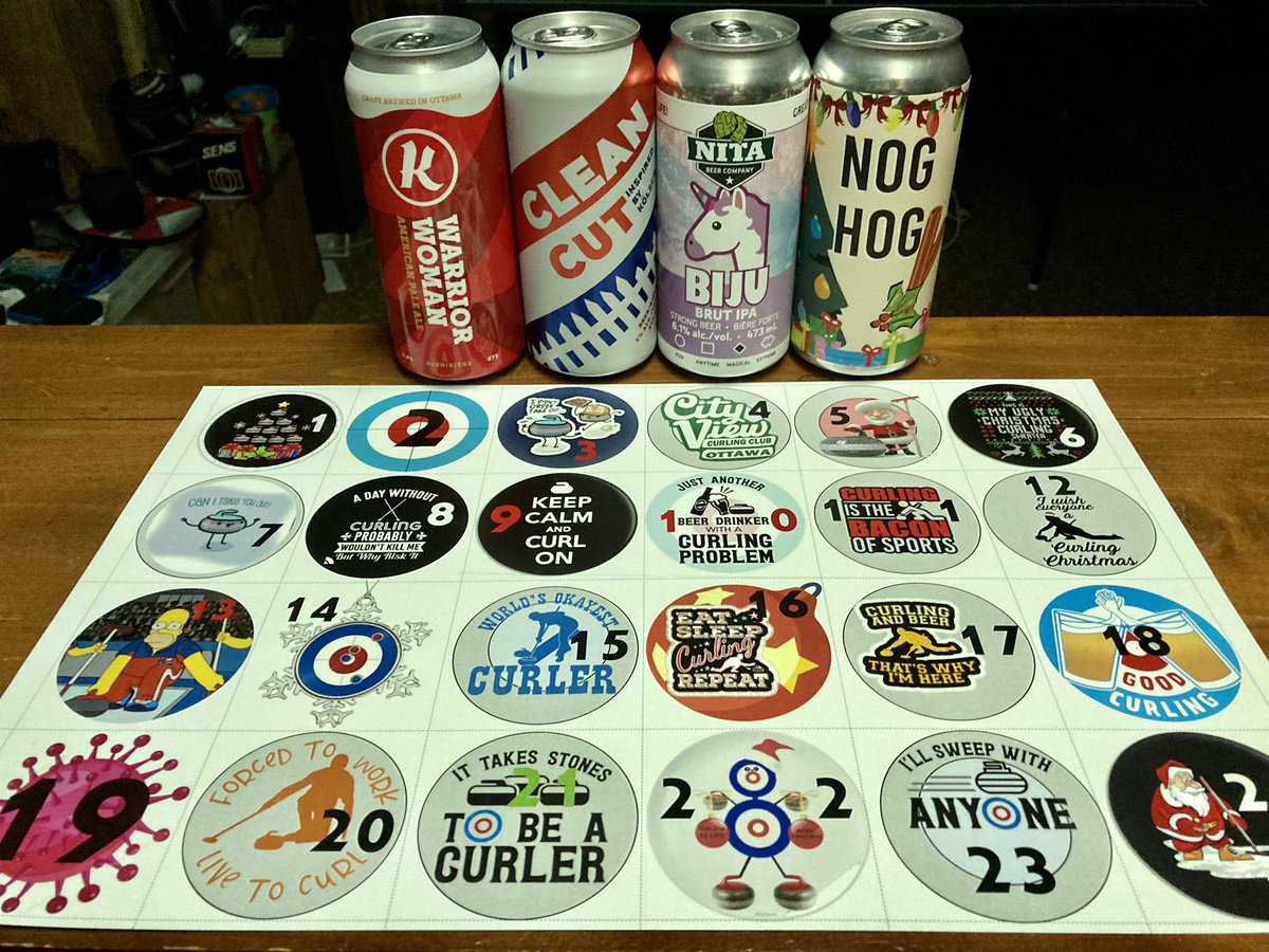 elgordo99's tweet photo. Dec 21-24 of @cityviewcurling #Alevent calendar, with calendar cover. Time for the final family tasting! https://t.co/GIcEzNrI5i