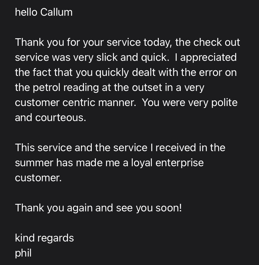 Another completely satisfied customer and one that’s going to become a loyal and regular one! 🙌🏼  <a href="/Ali94_Erac/">Ali</a> <a href="/CiaranFaheyERAC/">Ciaran Fahey</a> <a href="/clairegrimes111/">Claire Graham</a>