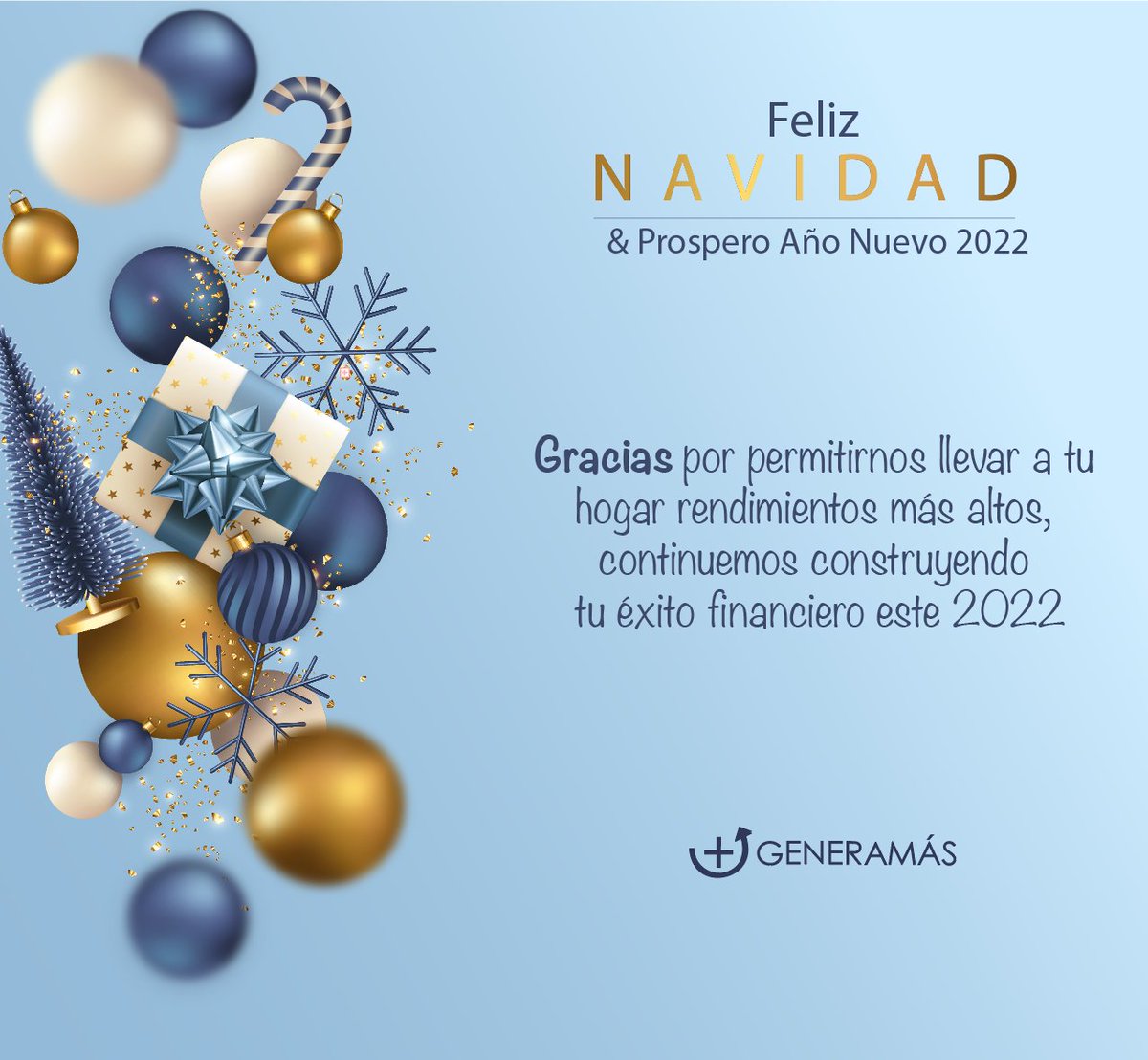 generamascom's tweet photo. Que tu hogar esté lleno de alegría, salud y prosperidad. Nuestros mejores deseos para ti y tu familia.
¡Felices fiestas! https://t.co/JwXPtP4wDI