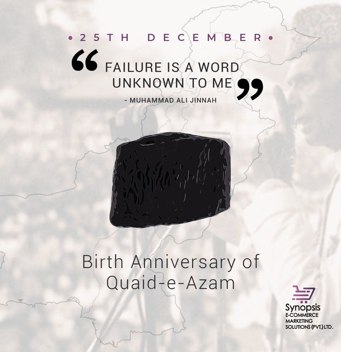 synopsisems's tweet photo. #QuaideAzam #HappyBirthdaySir #25December #PakistanZindabad #Jinnah #synopsisems #hkizilbash https://t.co/AoKmiemwUp