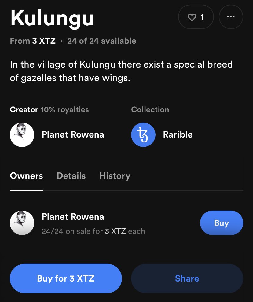 rowena_planet's tweet photo. Kulungu 24/24 on sale for 3 tez
Kira &amp; The Kalipa Berry 12/12 at 6 tez
Both minted on @rarible 
#XTZ #tezosnft #rarible #planetrowena #flyinggazelle 

https://t.co/ydPZ2ykf5b https://t.co/ESgt5lqOXY