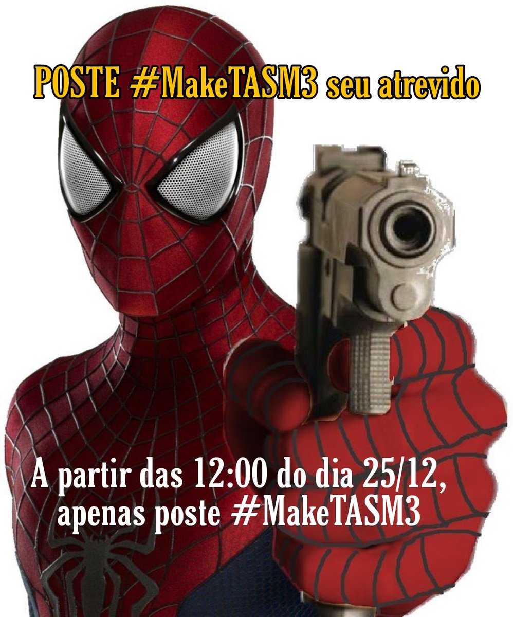 Amanhã, às 12:00 (horário de Brasília).

#MakeTASM3