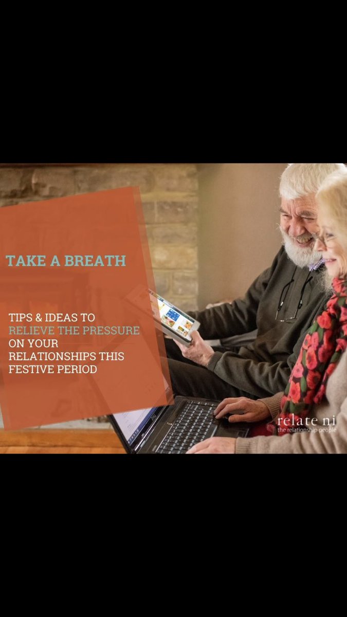 Merry Christmas Eve🎄 
Christmas can be a difficult time for people and their relationships
Relate have put together tips, ideas &amp; advice to help you to use this festive period to “Take A Breath” in order to Relieve the Pressure on your relationships.
relateni.org/campaign/relie…