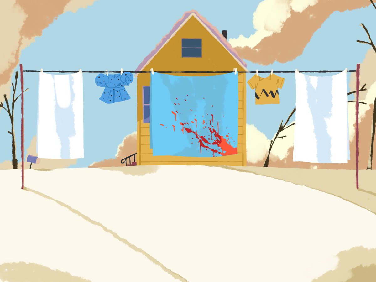 GutTheGoat's tweet photo. 🎄 Hope everyone's having a great Christmas Eve! 🎄 This is a sneak peak at a 2 minute horror animation based on the Peanuts Christmas special I'll be uploading tomorrow, both on here and on YouTube! https://t.co/C2NqXt7LiN