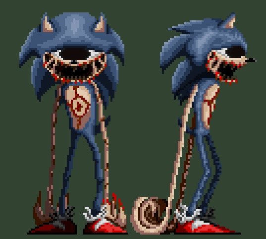 Kaua16 على X: EYX + CYN are here what do you think? #sonic #tails  #pixelart #sonicexe  / X