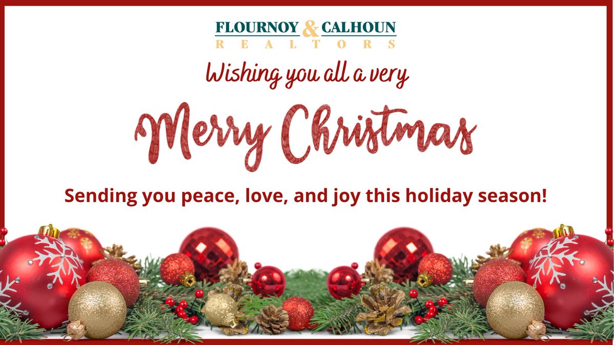 FC_Realtors's tweet photo. Wishing you a #MerryChristmasEve &amp; #Christmas day! May this time bring you nothing but happiness! 

#FlournoyandCalhounRealtors  #realestate #GeorgiaRealEstate #AlabamaRealEstate #ColumbusGARealEstate #Sales #PropertyManagement #Residential #Commercial https://t.co/0my47bSCDa https://t.co/lcqPOXmvTu