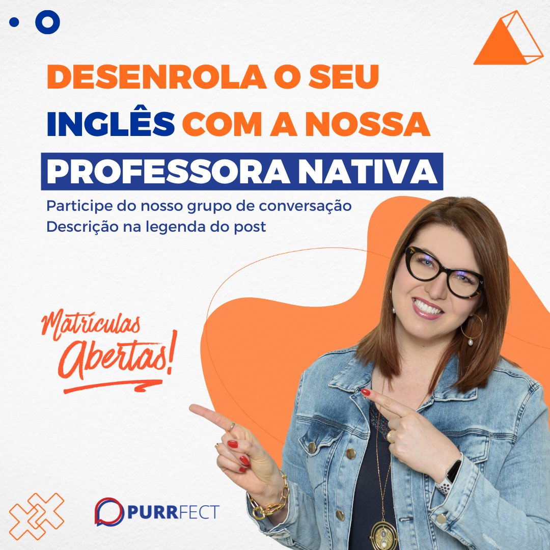 Desenrola o seu inglês com a nossa
professora nativa, a Emily.

🇺🇸Vem pra PURR!🇬🇧 Matrículas Abertas!

📲Whatsapp 19 99659-8575 

#inglesfluente #inglêsonline #inglesdivertido #inglescomnativos #aprenderingles