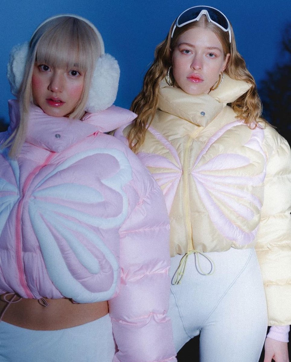 butterfly puffer jacket clara colette