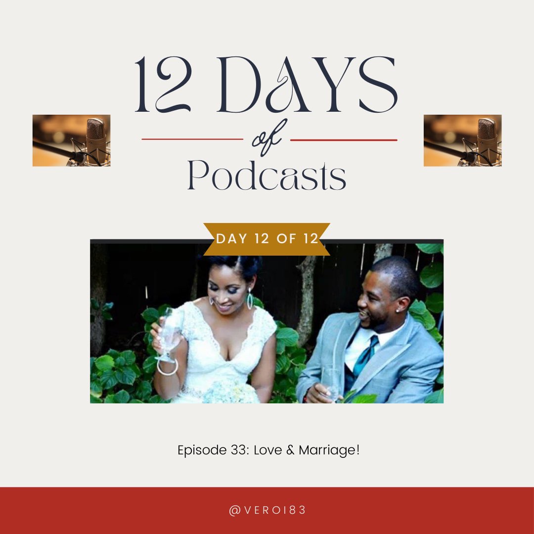 It’s Christmas Eve &amp; officially the final day of our #12DaysofPodcasts. On this 12th day, #ComininHot gave to you: Love &amp; Marriage. Download episode 33 to hear <a href="/ChefCec/">Cecil L Rhodes II</a> talk about his rock, his wife, Mrs. Veronica Rhodes. 

Listen Here: player.captivate.fm/episode/8606ad…