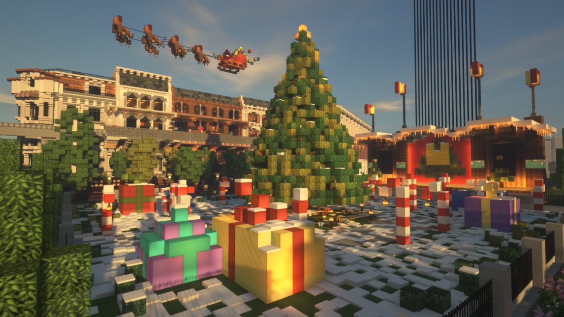 WolvHaven's tweet photo. A very Merry Christmas and Happy Holidays from all of us at WolvHaven! 🎇💖🎄 We hope you all stay safe, and have fun this holiday season!📍 Christmas Market, Parade Grounds https://t.co/QpWa0xyYP6