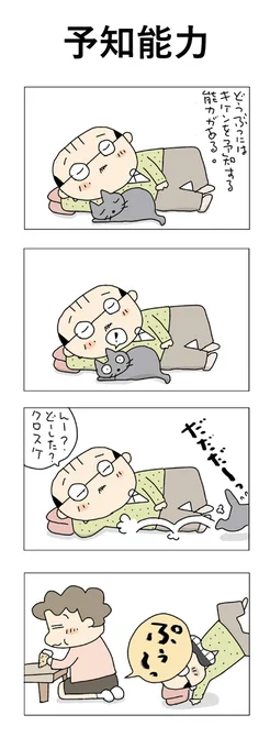 予知能力#こんなん描いてます #自作まんが #漫画 #猫まんが #4コママンガ #NEKO3 