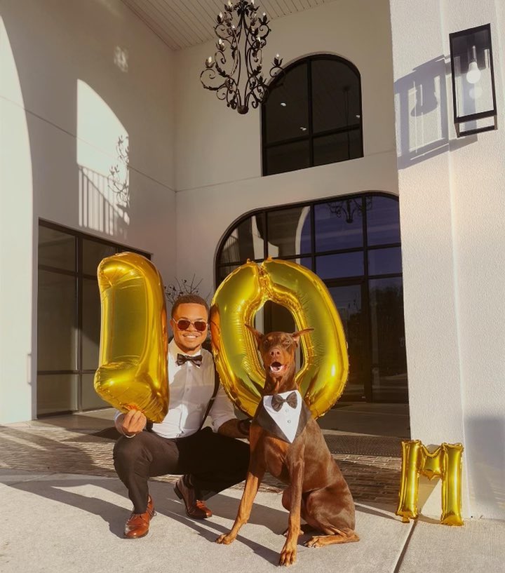 iamsuavexavier's tweet photo. I’m beyond excited, I’ve officially reached 10 Million followers on @tiktok_us ‼️.Thank you to all my fans ,friends, and family for all the love and support that you showed me and Knox !  #TikTok #xmas2021

 Follow me on TikTok  
https://t.co/QNE5gclCWK https://t.co/NYv3rD7fxb
