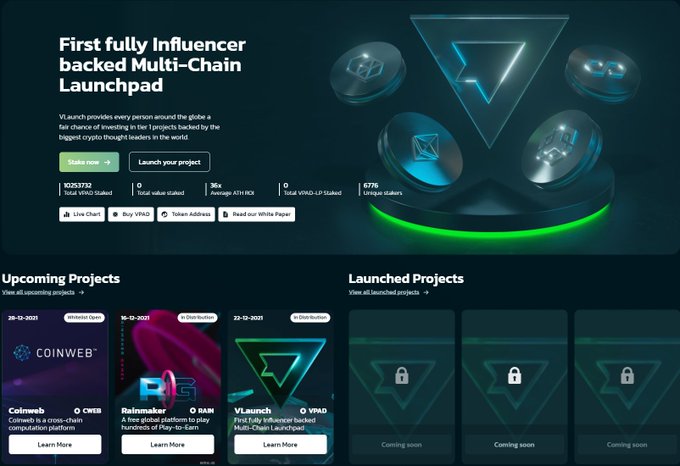 Staked my $VPAD for 5 years. The APY along with the quality of projects is just to good.  The first project<a href="/tag/gem"class="tags"><span>#gem</span></a><a href="/tag/ido"class="tags"><span>#ido</span></a><a href="/tag/cex"class="tags"><span>#cex</span></a><a href="/tag/layer2"class="tags"><span>#layer2</span></a>