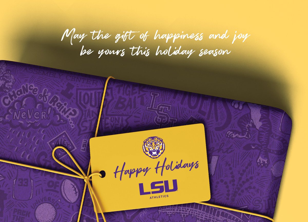 Wish Tiger fans everywhere a Happy Holidays 💜💛