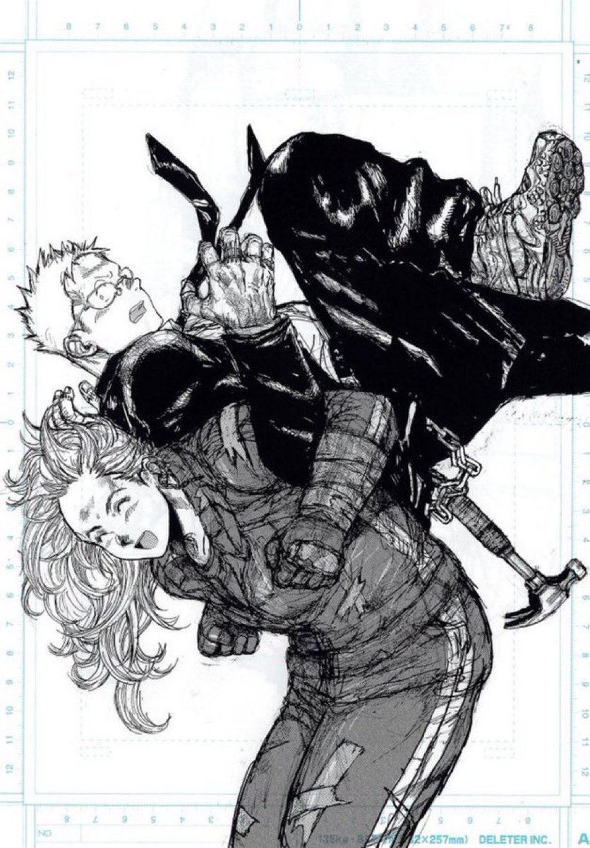 t4tlesbian's tweet photo. the t4t lesbian couple of the day is shin and noi from dorohedoro! https://t.co/wLaU8ZXhaP