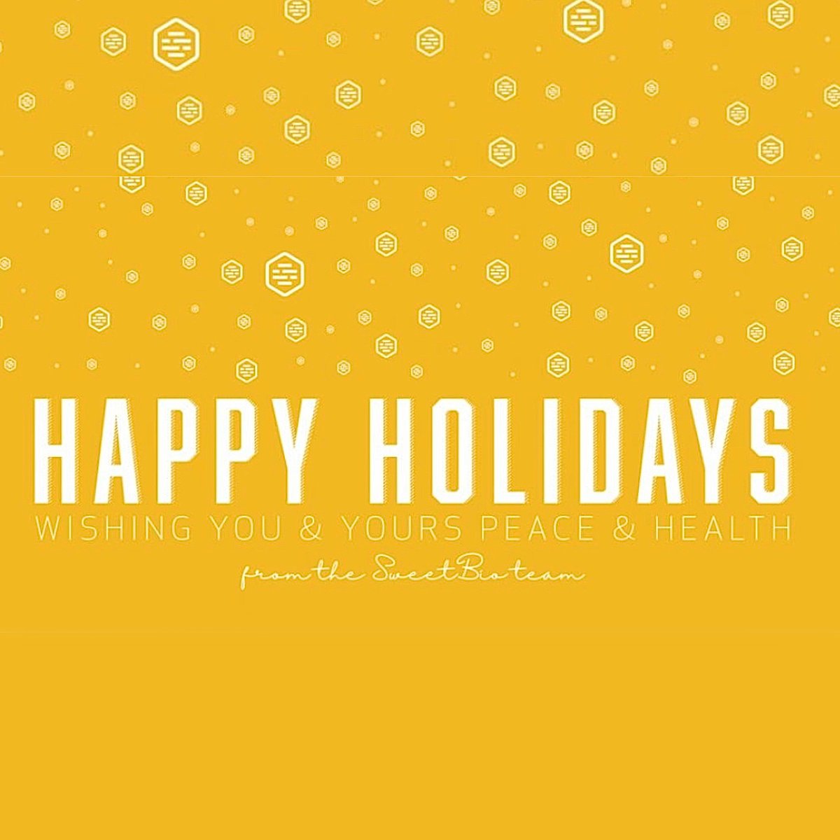 sweetbioco's tweet photo. Wishing you and yours the happiest and healthiest of holidays! #woundcareforall #woundcare #sweetbio https://t.co/Ya8HzknJS1